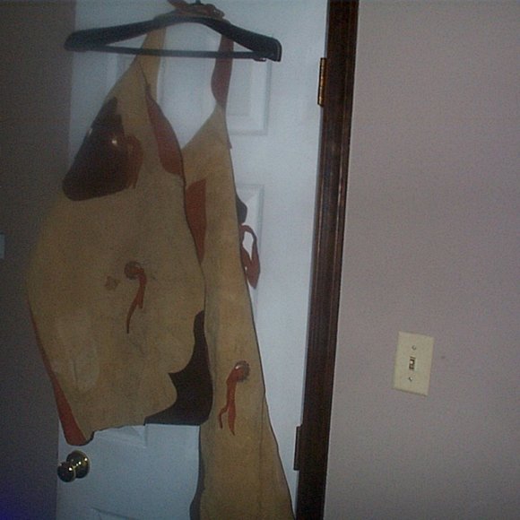 Custom handmade leather cowgirl cowboy chaps